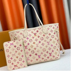 Replica Mirror Quality Louis Vuitton LV Neverfull MM M47080