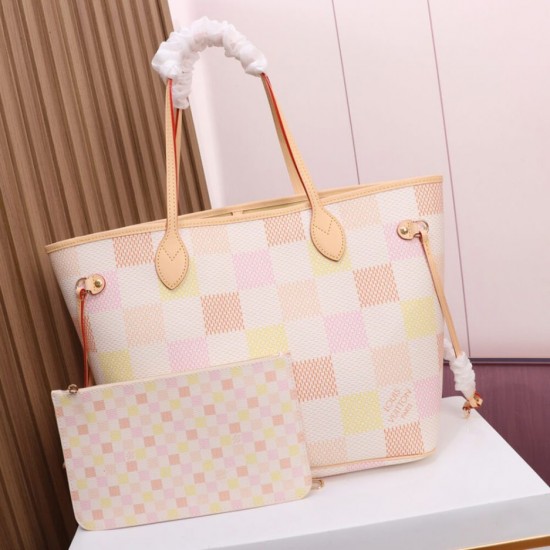 Replica Mirror Quality Louis Vuitton LV Neverfull MM N40668