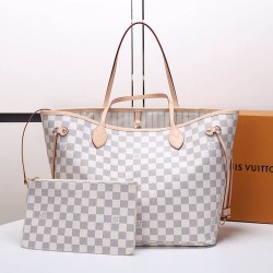 Replica Mirror Quality Louis Vuitton Neverfull MM Tote N41361