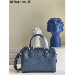 Louis Vuitton Speedy Bandoulière 20 Blue M58953  