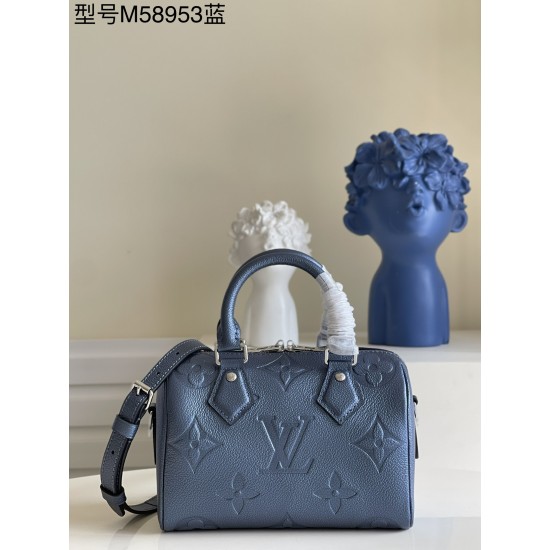Louis Vuitton Speedy Bandoulière 20 Blue M58953 Louis Vuitton Speedy Bandoulière 20 Blue M58953